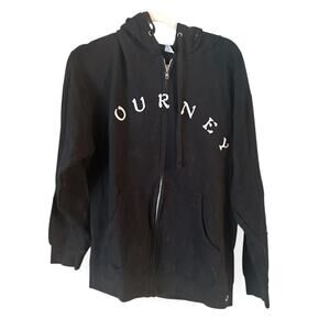 JOURNEY 2012 TOUR CONCERT ROCK CONCERT Zip Up HOODIE black MEDIUM Free Ship!